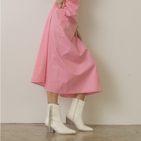 Rhinestone Fringe Ankle Cowboy Boots - Picture 4 of 4